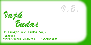 vajk budai business card
